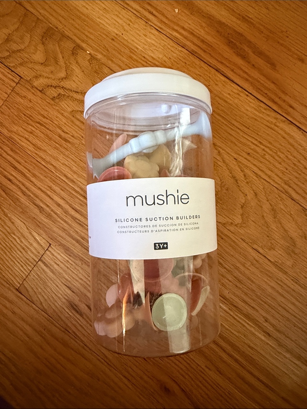 Silicone Suction Builders - White and Blush